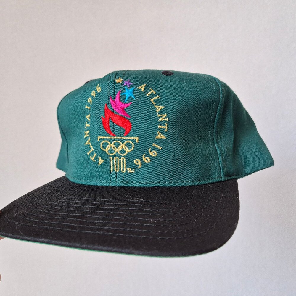 NWoT Vintage Eastport 1996 Atlanta Summer Olympic Cap Hat Snapback Green Black